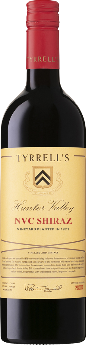 Tyrrell’s Wines Single Vineyard NVC Shiraz  2022 Hunter Valley